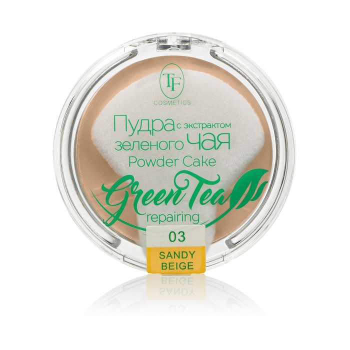 Триумф Пудра д/лица Green Tea СТР-16 тон 03   Песочный беж